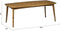 Livingfurn - Eetkamertafel Elias - 200cm- Klassieke eettafel - Mangohout - Bruin