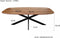 Livingfurn - Eetkamertafel Jesper Danish Oval 180cm - Mangohout / Gecoat Staal