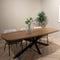 Livingfurn - Eetkamertafel Jesper Danish Oval 230cm - Mangohout / Gecoat Staal