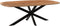 Livingfurn - Eetkamertafel Jesper Danish Oval 230cm - Mangohout / Gecoat Staal