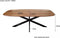 Livingfurn - Eetkamertafel Jesper Danish Oval 230cm - Mangohout / Gecoat Staal