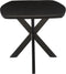 Livingfurn - Eetkamertafel Jesper Danish Oval Black 180cm - Mangohout / Gecoat Staal