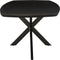 Livingfurn - Eetkamertafel Jesper Danish Oval Black 210cm - Mangohout / Gecoat Staal