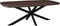 Livingfurn - Eetkamertafel Jesper Danish Oval Brown 180 cm - Mangohout