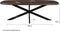 Livingfurn - Eetkamertafel Jesper Danish Oval Brown 210cm - Mangohout