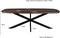 Livingfurn - Eetkamertafel Jesper Danish Oval Brown 210cm - Mangohout