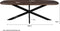 Livingfurn - Eetkamertafel Jesper Danish Oval Brown 230 cm - Mangohout