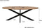 Livingfurn - Eetkamertafel Jesper Oval 180x90x76 cm - Mangohout