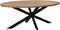 Livingfurn - Eetkamertafel Jesper Oval 180x90x76 cm - Mangohout