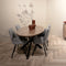Livingfurn - Eetkamertafel Jesper Oval 210 cm - Mangohout / Gecoat Staal