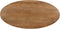 Livingfurn - Eetkamertafel Jesper Oval 210 cm - Mangohout / Gecoat Staal