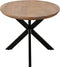 Livingfurn - Eetkamertafel Jesper Oval 210 cm - Mangohout / Gecoat Staal