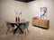 Livingfurn - Eetkamertafel Jesper Round 130cm - Mangohout / Gecoat Staal
