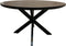 Livingfurn - Eetkamertafel Jesper Round Black - 130x130x76 cm - Mangohout