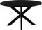 Livingfurn - Eetkamertafel Jesper Round Black - 130x130x76 cm - Mangohout