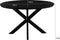 Livingfurn - Eetkamertafel Jesper Round Black - 130x130x76 cm - Mangohout