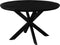 Livingfurn - Eetkamertafel Jesper Round Black - 130x130x76 cm - Mangohout