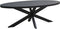 Livingfurn - Eetkamertafel Kala Oval Spider 180 cm - Mangohout / Gecoat Staal