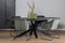 Livingfurn - Eetkamertafel Kala Oval Spider 180 cm - Mangohout / Gecoat Staal