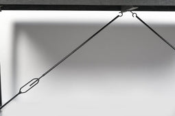 Livingfurn - Eetkamertafel Norris - 180x90x76 cm - Mangohout / Gecoat Staal