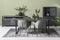 Livingfurn - Eetkamertafel Norris - 220x100x76 cm - Mangohout / Gecoat Staal