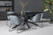 Livingfurn - Eetkamertafel Oslo Oval Spider Black 160 cm - Mangohout / Gecoat Staal