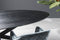 Livingfurn - Eetkamertafel Oslo Oval Spider Black 160 cm - Mangohout / Gecoat Staal