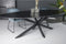 Livingfurn - Eetkamertafel Oslo Oval Spider Black 160 cm - Mangohout / Gecoat Staal