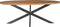 Livingfurn - Eetkamertafel Rocky Oval 240 cm - Mangohout / Gecoat Staal