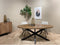 Livingfurn - Eetkamertafel Rocky Oval 240 cm - Mangohout / Gecoat Staal