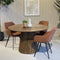 Livingfurn - Eetkamertafel Salvator 130cm - Mangohout