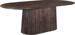 Livingfurn - Eetkamertafel Salvator Walnut 200cm - Mangohout