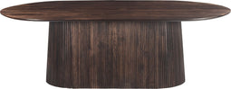 Livingfurn - Eetkamertafel Salvator Walnut 300cm - Mangohout
