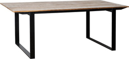 Livingfurn - Eetkamertafel Valdez - U poot - Mango Hout - 200 cm - Bruin