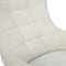 Livingfurn - Fauteuils Naomi Pearl - Wit - Stof
