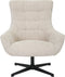 Livingfurn - Fauteuils Naomi Toffee - Beige - Stof