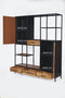 Livingfurn - Kabinetkast Brooklyn 160cm - Mangohout / Gecoat Staal