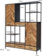 Livingfurn - Kabinetkast Brooklyn 160cm - Mangohout / Gecoat Staal