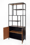 Livingfurn - Kabinetkast Brooklyn 90cm - Mangohout / Gecoat Staal