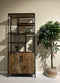 Livingfurn - Kabinetkast Brooklyn 90cm - Mangohout / Gecoat Staal