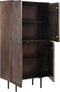 Livingfurn - Kabinetkast Elan 90cm - Mangohout / Gecoat Staal