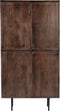 Livingfurn - Kabinetkast Elan 90cm - Mangohout / Gecoat Staal