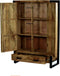 Livingfurn - Kabinetkast Nairobi - 150x100x43 cm - Mangohout / Gecoat Staal