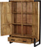 Livingfurn - Kabinetkast Nairobi - 150x100x43 cm - Mangohout / Gecoat Staal