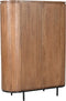 Livingfurn - Kabinetkast Noor Natural 150cm - Mangohout / Gecoat Staal