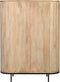 Livingfurn - Kabinetkast Noor Natural 150cm - Mangohout / Gecoat Staal