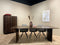 Livingfurn - Kabinetkast Noor Walnut 150cm - Mangohout / Gecoat Staal