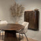 Livingfurn - Kabinetkast Noor Walnut 150cm - Mangohout / Gecoat Staal
