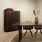 Livingfurn - Kabinetkast Noor Walnut 150cm - Mangohout / Gecoat Staal