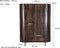 Livingfurn - Kabinetkast Noor Walnut 150cm - Mangohout / Gecoat Staal